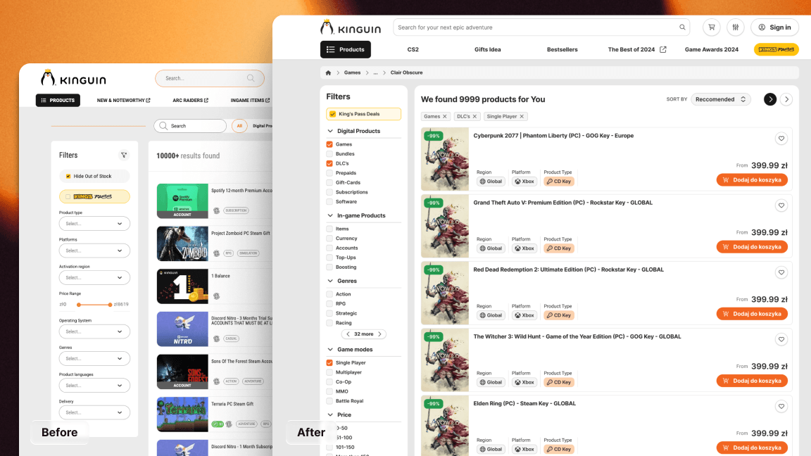 Listing: Advanced Filtering